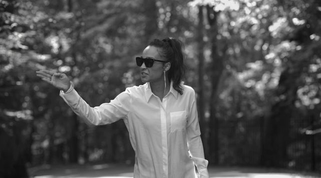 Angelina with sunglasses